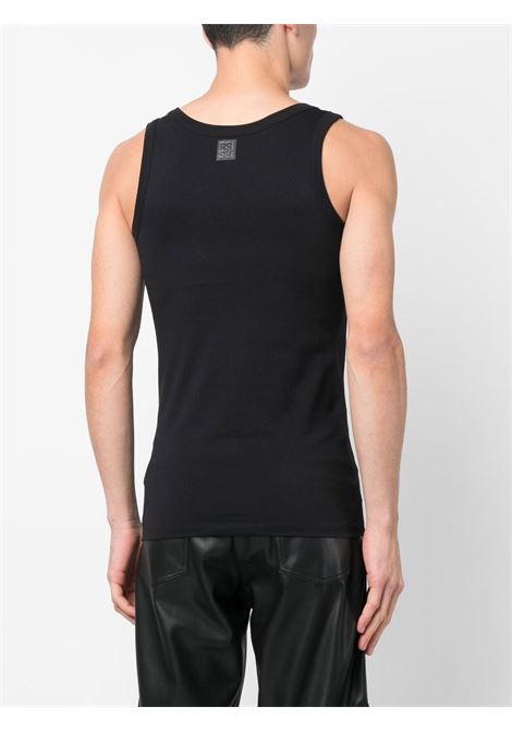 Black logo-patch tank top - men RAF SIMONS | 231M122B190170099